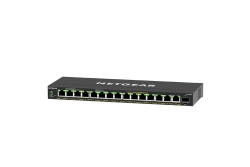 NETGEAR Switch 16x GE GS316EP-100PES PoE+ Gigabit 180W 1SFP