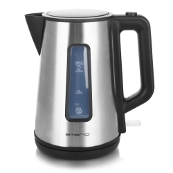 Emerio Wasserkocher, 1.7L, Cool Wall, silber