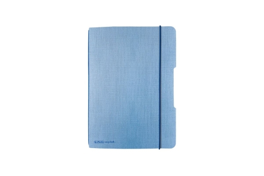 Herlitz Notizheft flex A5 40 Bl. Leinenoptik FSC Mix hellbl.