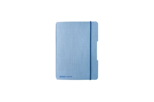 Herlitz Notizheft flex A6 40 Bl. Leinenoptik FSC Mix hellbl.