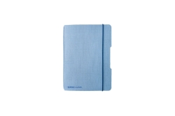 Herlitz Notizheft flex A6 40 Bl. Leinenoptik FSC Mix hellbl.