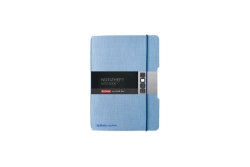 Herlitz Notizheft flex A6 40 Bl. Leinenoptik FSC Mix hellbl.