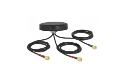 DELOCK Antenne LTE MIMO WLAN 802.11 3xSMA-St RG-174 1,0m sw