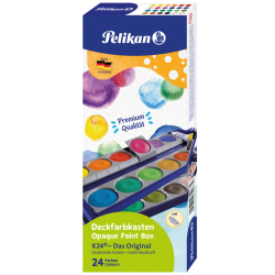 Deckfarbkasten 735K/24 - 24 Farben + 1 Deckweiß, blau
