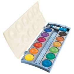 Deckfarbkasten K12® eco - 12 Farben + Deckweiß,...