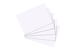 Herlitz Karteikarte A6 blanko weiß 100er Packu