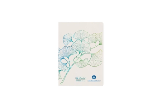Herlitz Notizheft A6 GREENline 32 Bl. liniert Ginkgo