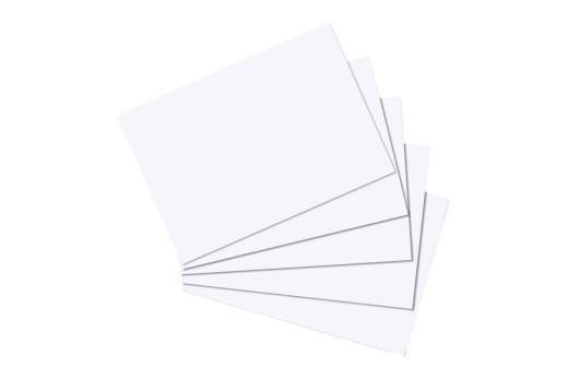 Herlitz Karteikarte A5 blanko weiß hf 100er Packung