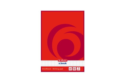 Herlitz Briefblock A5 70g/m 50 Bl. kariert kopfgeleimt