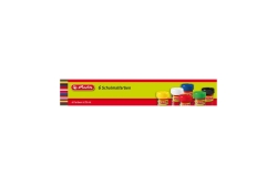 Herlitz Schulmalfarben 6 Töpfe a 25ml Faltschachtel