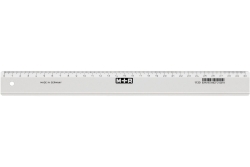 M+R Lineal schmal 30cm glasklar 1 Stück