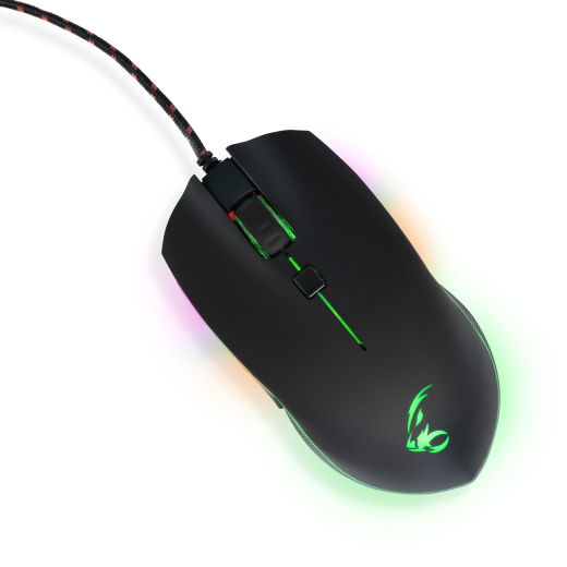 MediaRange Gaming-Maus 9-Tasten bis 4000dpi LED Beleuchtung