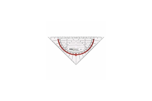 M+R Geodreieck 17cm glasklar rot hinterlegt 1 Stück