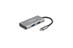 DELOCK HUB USB 3.2Gen2 Typ-C 2xTyp-A Bu 2xTyp-C Bu extern