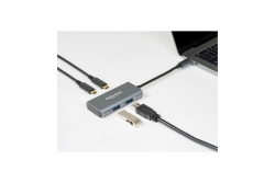 DELOCK HUB USB 3.2Gen2 Typ-C 2xTyp-A Bu 2xTyp-C Bu extern
