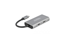 DELOCK HUB USB 3.2Gen2 Typ-C 2xTyp-A Bu 2xTyp-C Bu extern