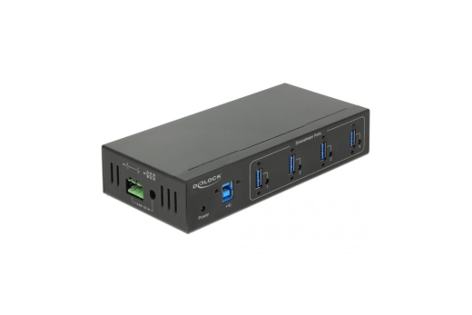 DELOCK Industrie HUB 4xUSB 3.0 Typ-A 15kV ESD Schutz extern