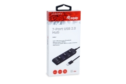 Equip 7-Port USB-A2.0-Hub->7xUSB-A 2.0 480Mbps
