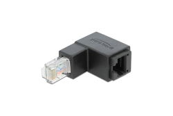 DELOCK Adapter RJ45 St > RJ45 Bu Cat6 UTP unten gewinkelt