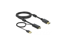 DELOCK HDMI DisplayPort Kabel St/St 4K 30Hz 2.0m