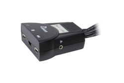 Inter-Tech KVM Switch LS-21HA HDMI, 2 Port, Kunststoff retail