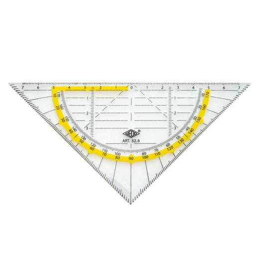 Geometrie-Dreieck ohne Griff, 160 mm