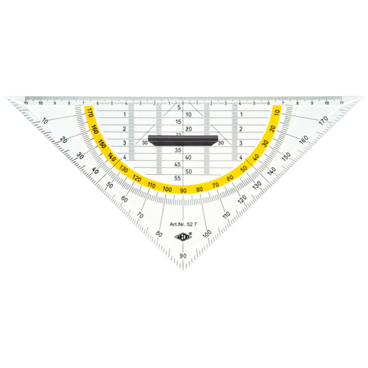 Geometrie-Dreieck - 250 mm, mit abnehmbarem Griff