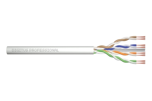 DIGITUS CAT 6A U/UTP Twisted Pair Roh-Patchkabel,305m,grau