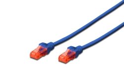 DIGITUS CAT 6 U/UTP Patchkabel - LSZH, 0,25m, blau