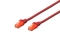 DIGITUS CAT 6 U/UTP Patchkabel - LSZH, 0,25m, rot