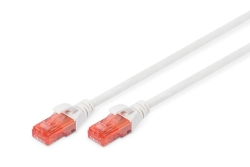 DIGITUS CAT 6 U/UTP Patchkabel - LSZH, 3m, weiß