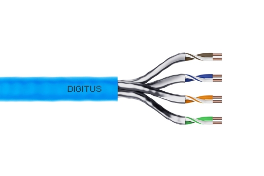 DIGITUS CAT.6A U/FTP Verlegekabel, 100m, simplex,100m,grau