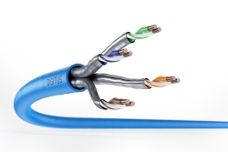 DIGITUS CAT.6A U/FTP Verlegekabel, 100m, simplex,100m,grau