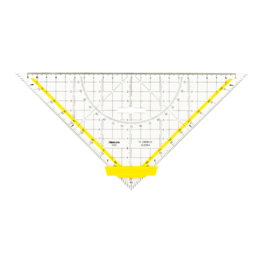 Zeichendreieck TZ-Dreieck®, Plexiglas® mit Griff, 250 mm, glasklar