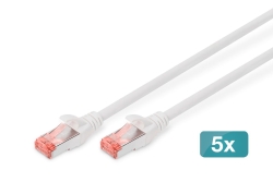 DIGITUS CAT 6 S/FTP Patchkabel, 5 Stück, 10m,...
