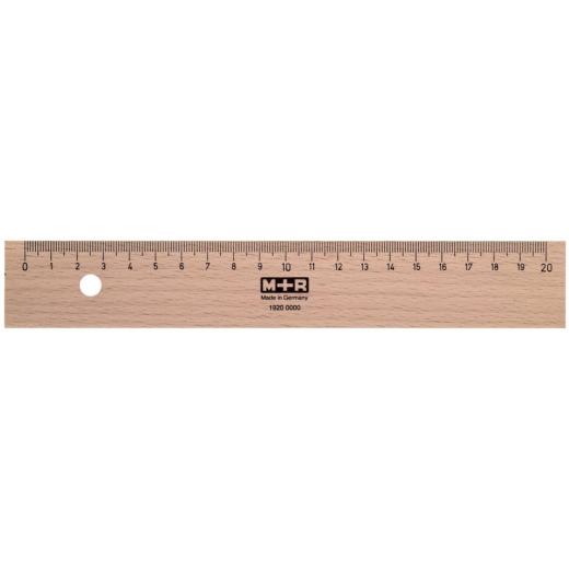 Holzlineal - 20 cm
