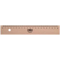 Holzlineal - 20 cm