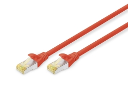 DIGITUS CAT 6A S/FTP Patchkabel, 1m, rot