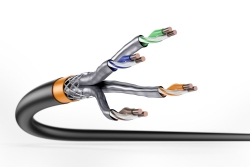 DIGITUS CAT.7 S/FTP Erdverlegekabel, simplex, PE,100m,grau