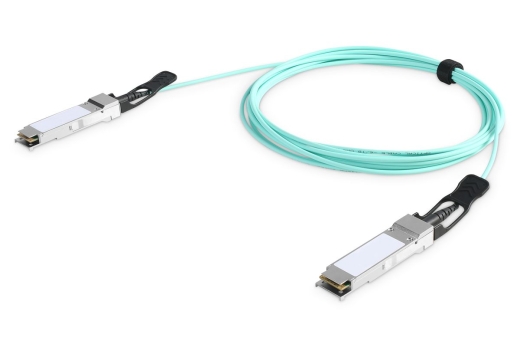 DIGITUS Kabel QSFP+ 40G AOC 5.0m türkis