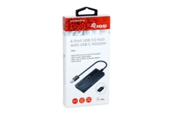 Equip 4-Port USB-A3.2-Hub->4xUSB-A 3.2 +USB-C Adapter 5Gbps