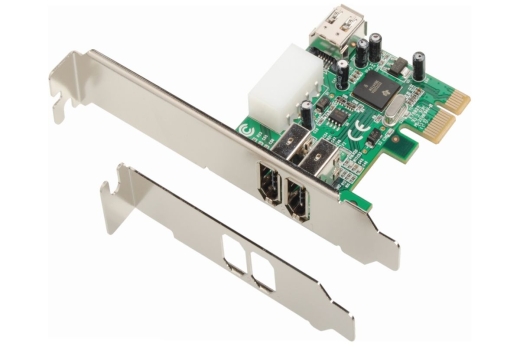Dawicontrol DC-1394 PCIe FireWire Controllerkarte retail