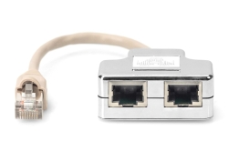 DIGITUS Patchkabel-Adapter, CAT 5e, geschirmt - 1:1