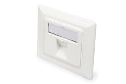 DIGITUS Leerdose Keystone Module,1xRahmen 80x80mm+Zentralp.