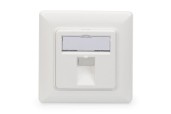 DIGITUS Leerdose Keystone Module,1xRahmen 80x80mm+Zentralp.