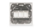 DIGITUS Rahmen + Platte 80x80mm für 3 Keystone Module weiss
