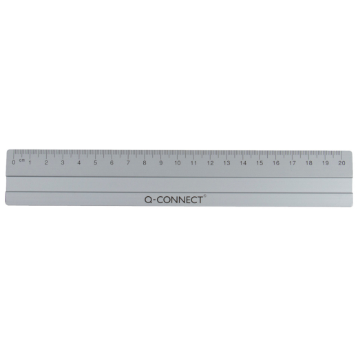 Lineal Alu - 20 cm, silber