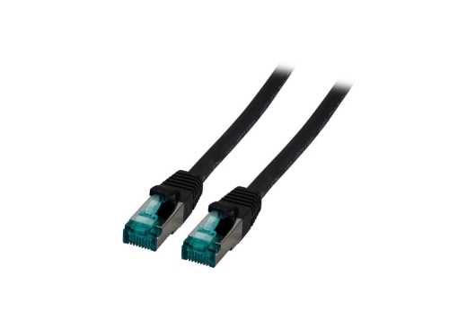 EFB RJ45 Patchkabel S/FTP Cat.6A LSZH 30.00m schwarz