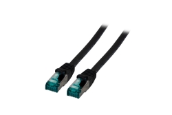 EFB RJ45 Patchkabel S/FTP Cat.6A LSZH 30.00m schwarz