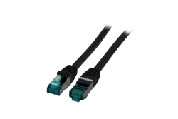 EFB RJ45 Patchkabel S/FTP Cat.6A LSZH 30.00m schwarz